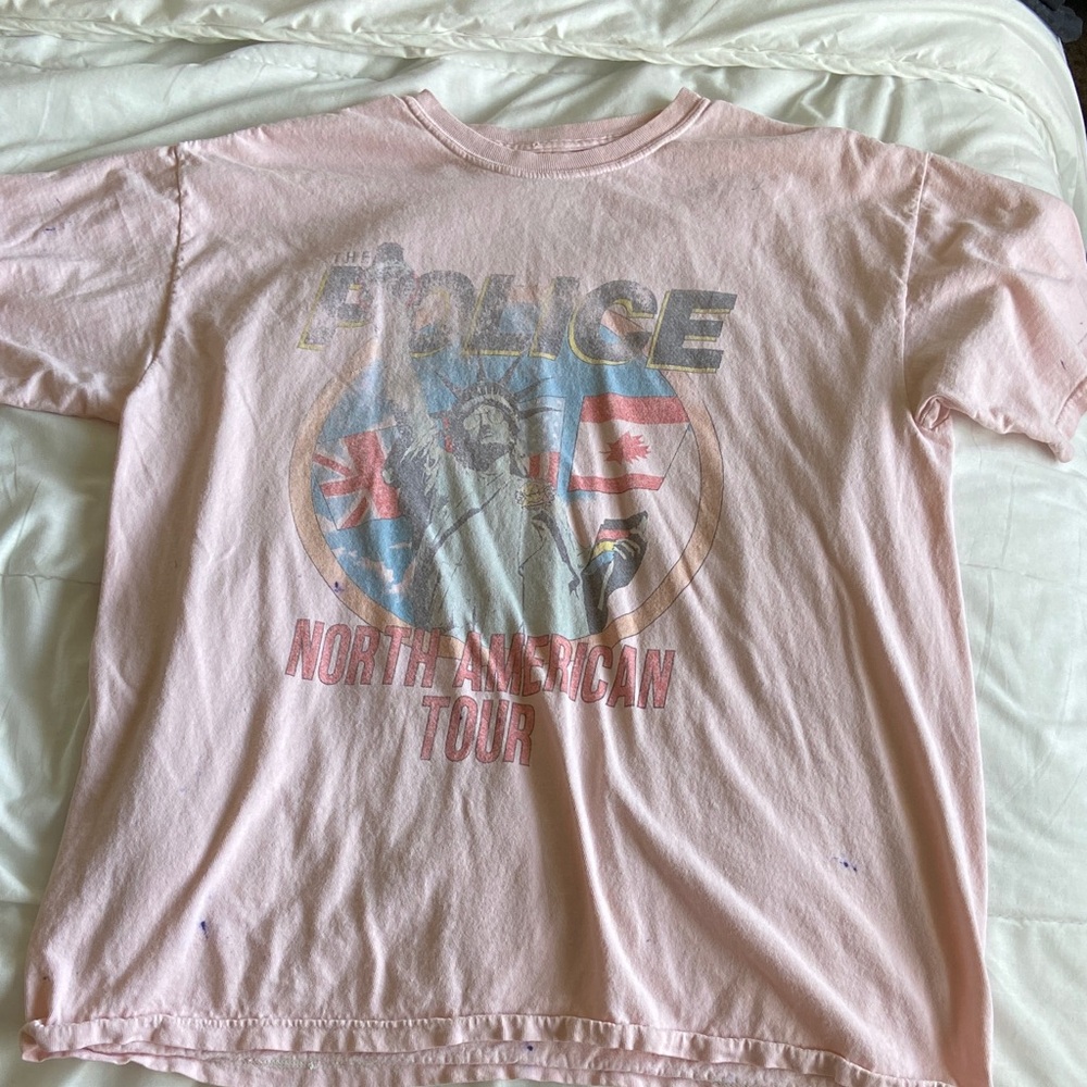 Police Light Pink North American Tour T-Shirt
